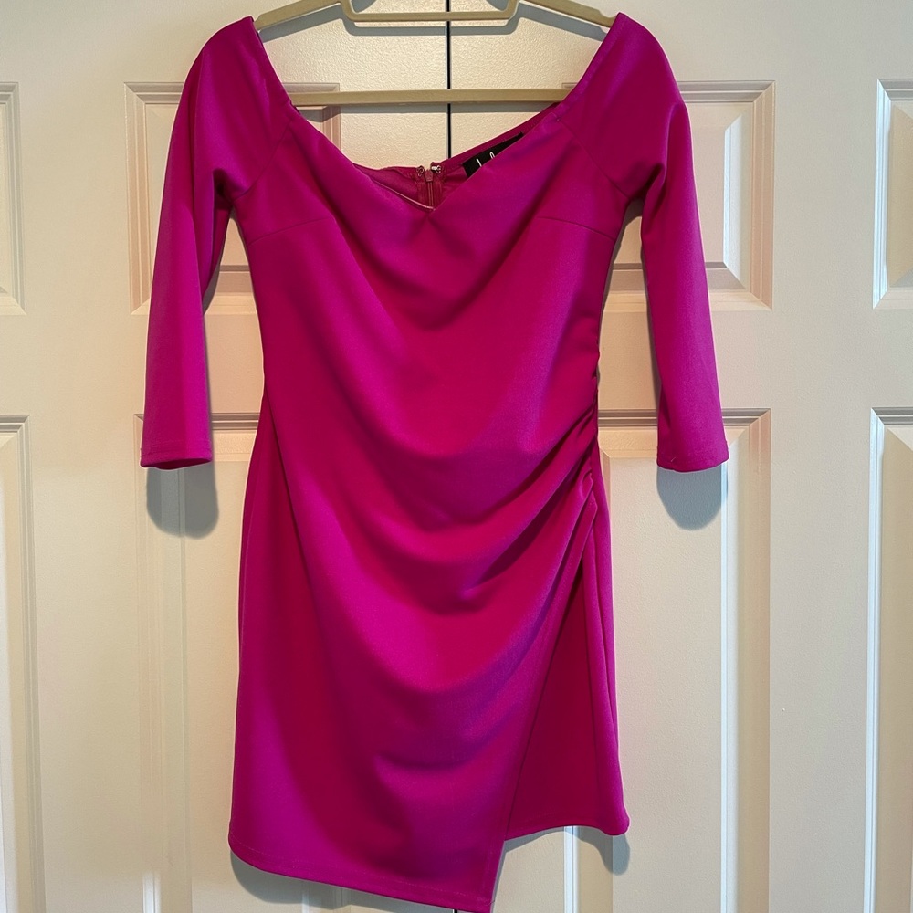 Lulus hot pink mini dress